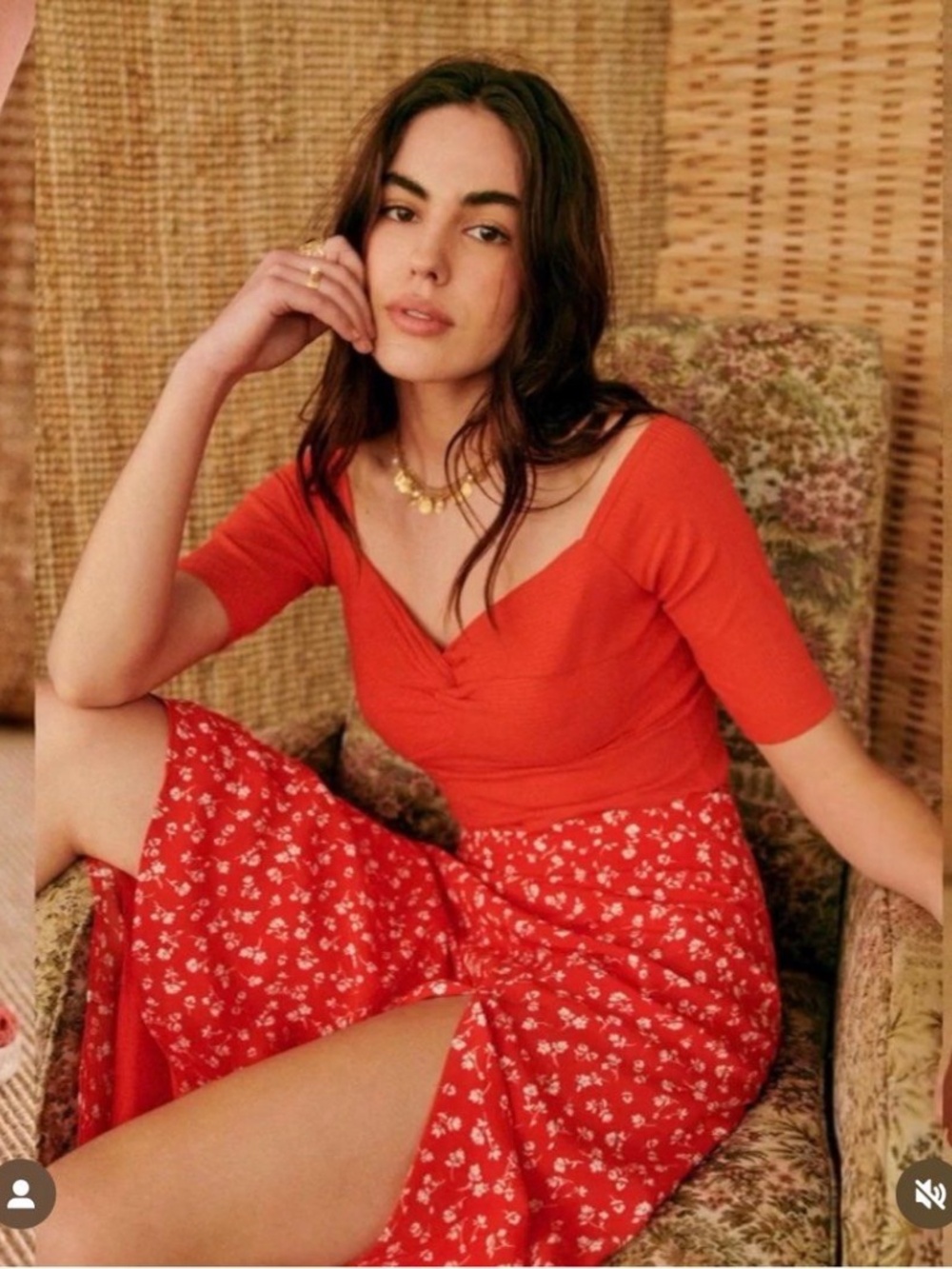 Sezane Tabata Skirt - Picture 2 of 4
